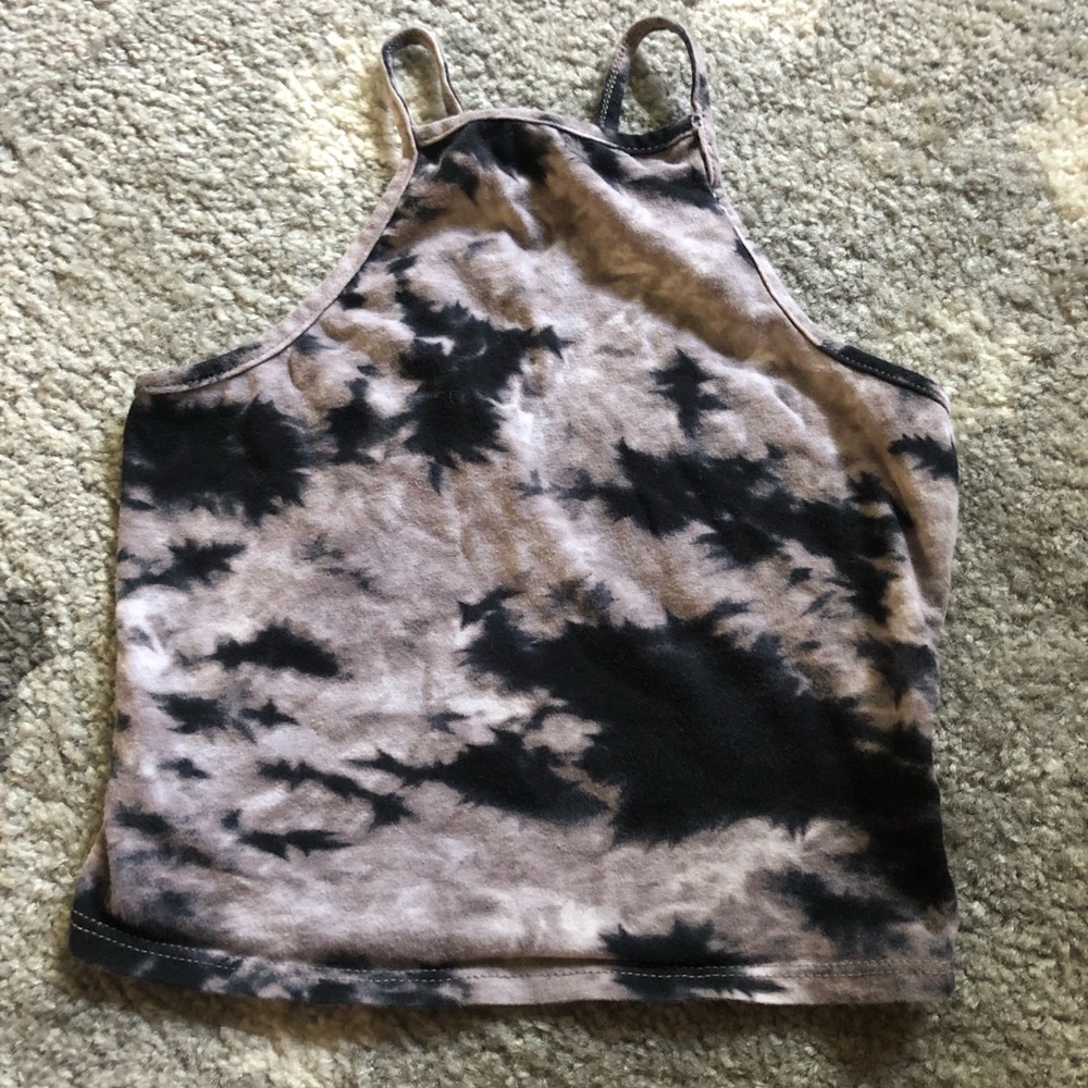 Tiy Dye Halter Crop Top Size: XS